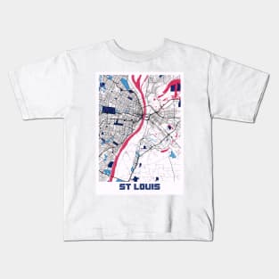 St Louis - Missouri MilkTea City Map Kids T-Shirt